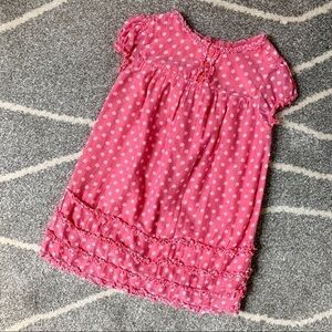 Old Navy Cotton Pink Polka Dot Dress 18-24 mo